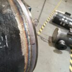 Precision TIG pipe weld for industrial fabrication in Scotland.